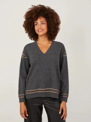 COCOA CASHMERE CELENE JUMPER ASH