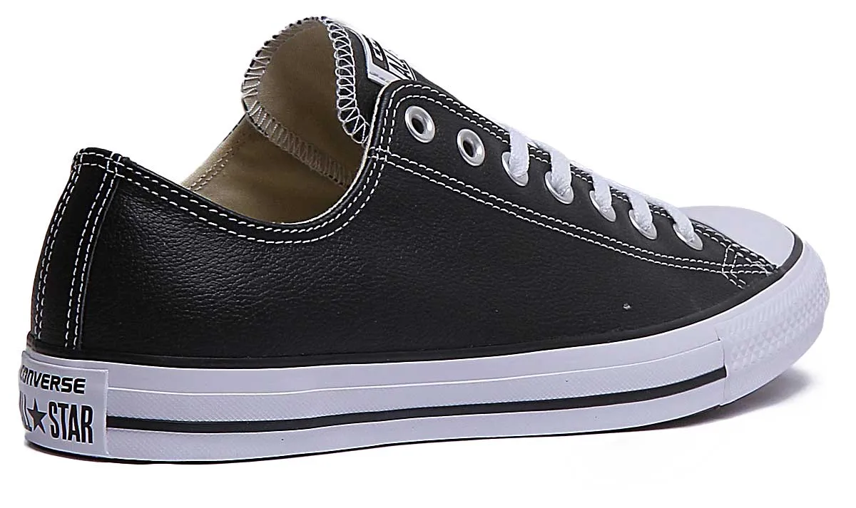 Converse 132174 CT All Star Low Leather Trainer In Black