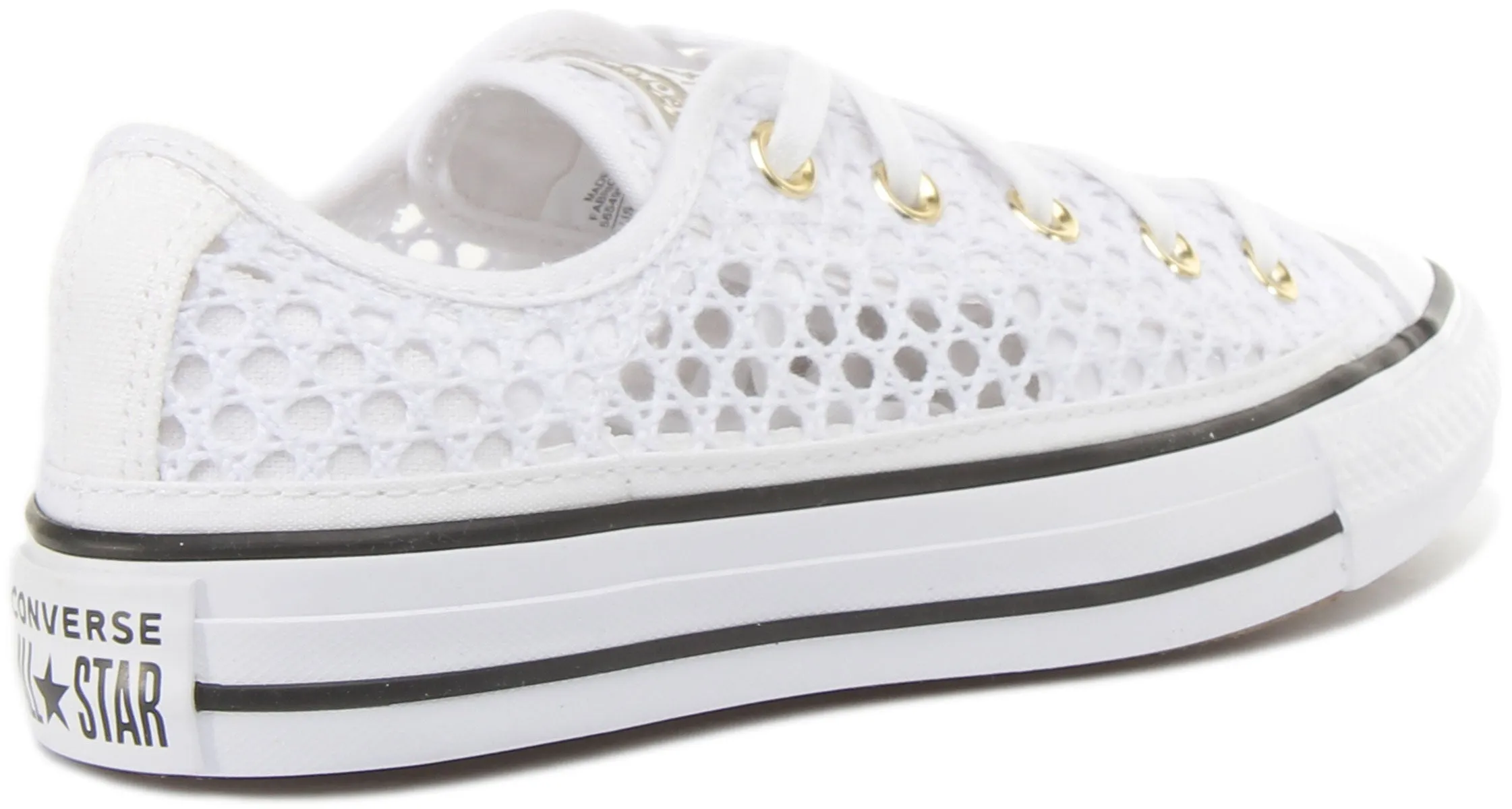 Converse 565495C All Star Ox Crochet In White Black For Women