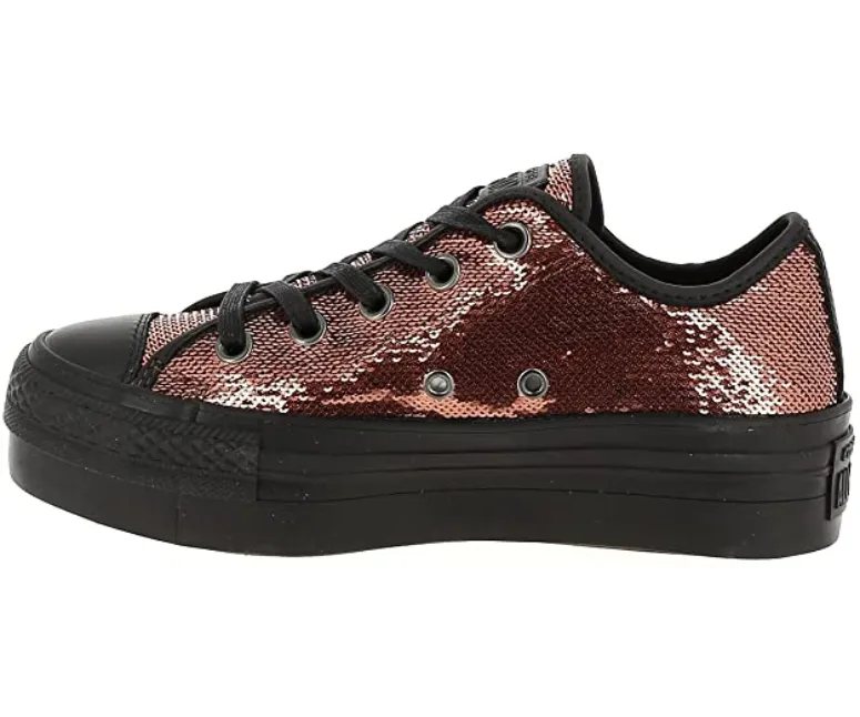 Converse scarpa sneakers da donna con zeppa Platform 559041C rame