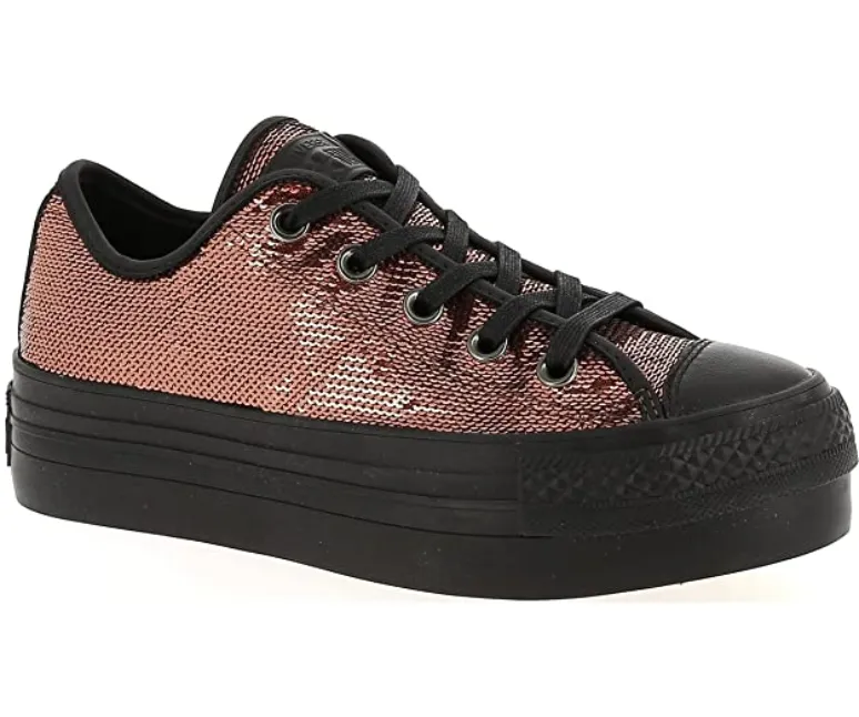 Converse scarpa sneakers da donna con zeppa Platform 559041C rame