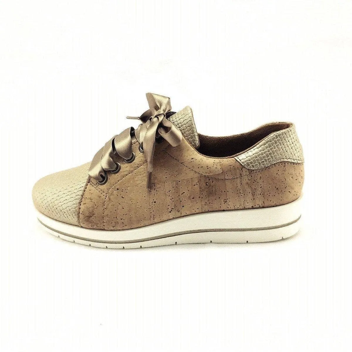 Cork Tennis Sneakers  in Natural Colour