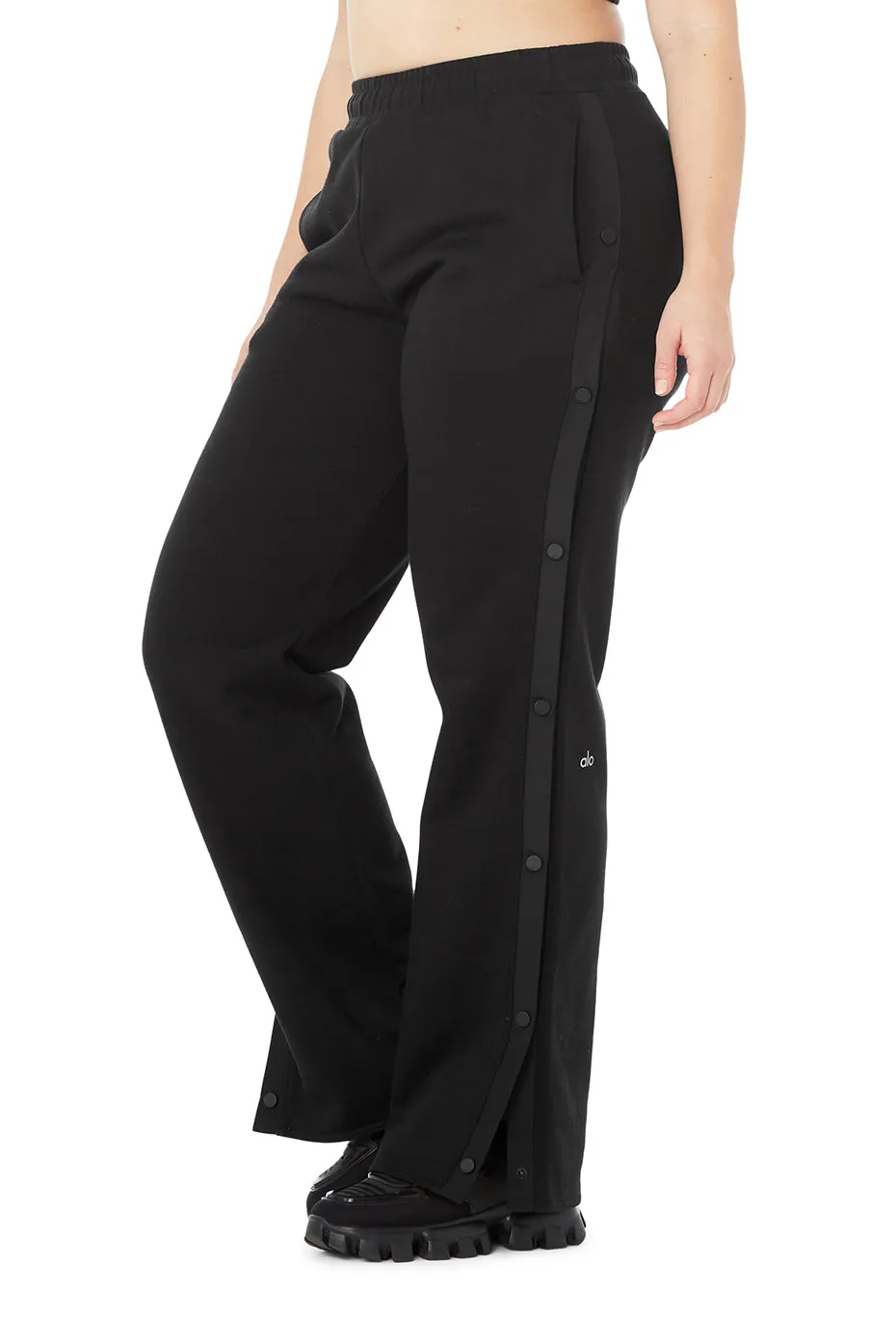 Courtside Tearaway Snap Pant - Black