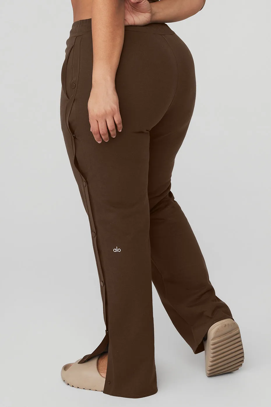 Courtside Tearaway Snap Pant - Espresso