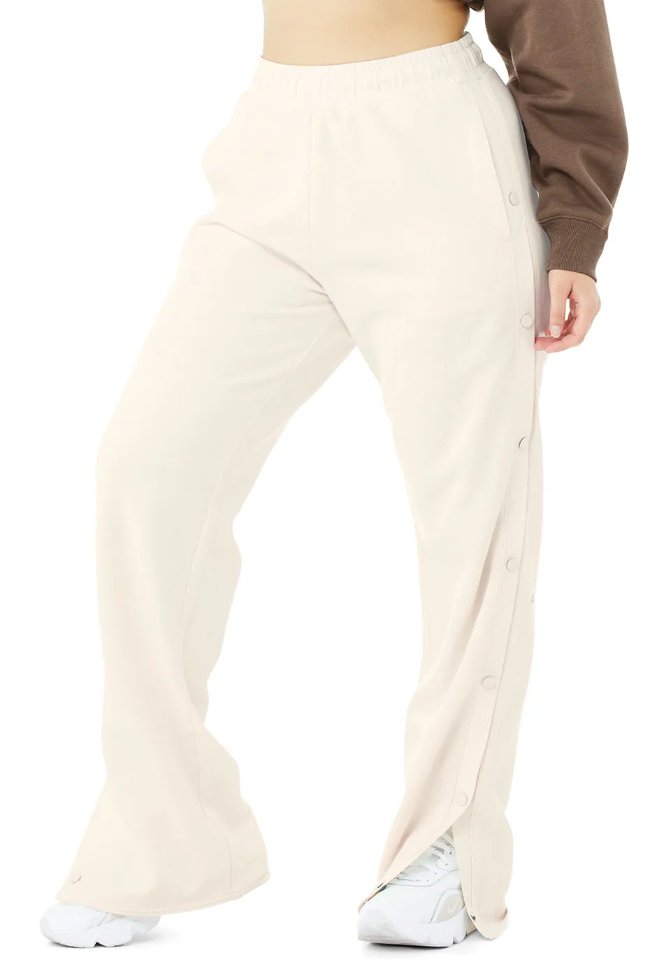 Courtside Tearaway Snap Pant - Ivory