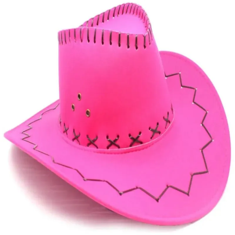 Cowboy Hat - Fluro Hot Pink