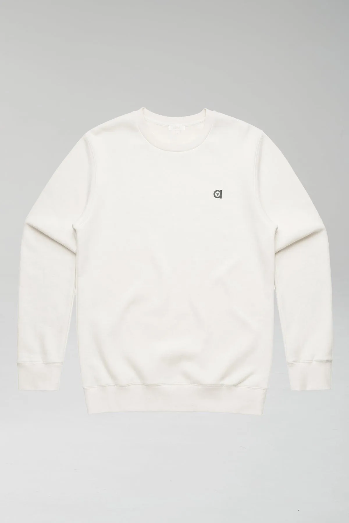 Crew Neck Organic Cotton Sweatshirt | Off White