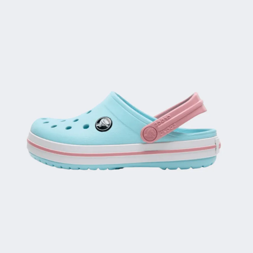 Crocs Crocband Clog K Kids Lifestyle Slippers Ice Blue