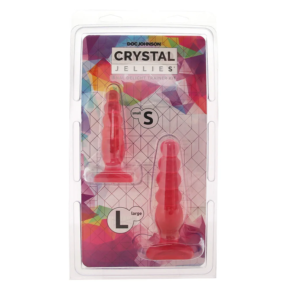 Crystal Jellies Anal Delight Trainer Kit in Pink