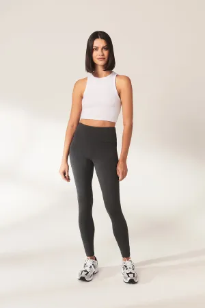 Curve Lightweight Everyday High Waisted Leggings - Dark Grey Marl