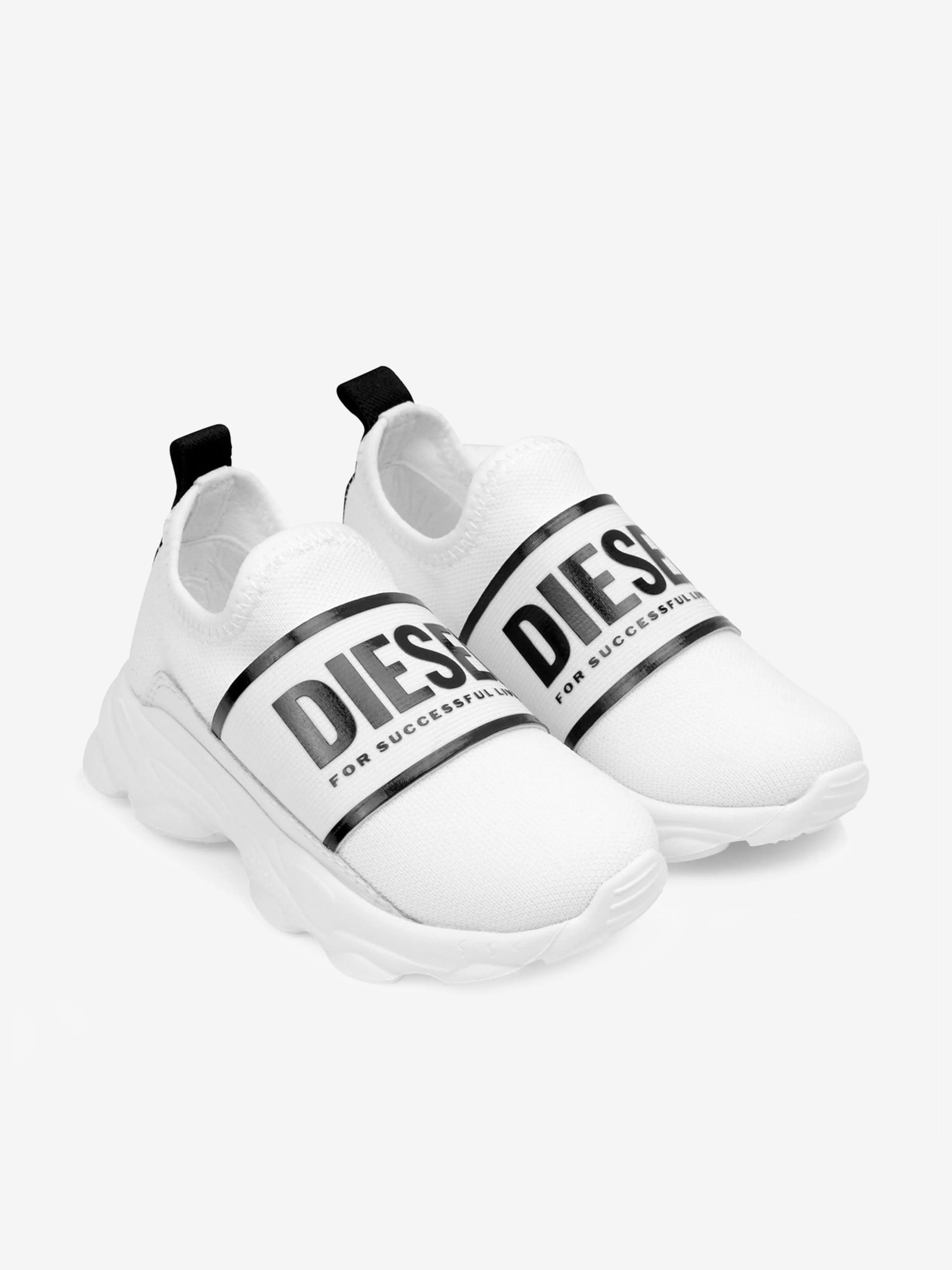 Diesel Boys Logo Slip On Trainers