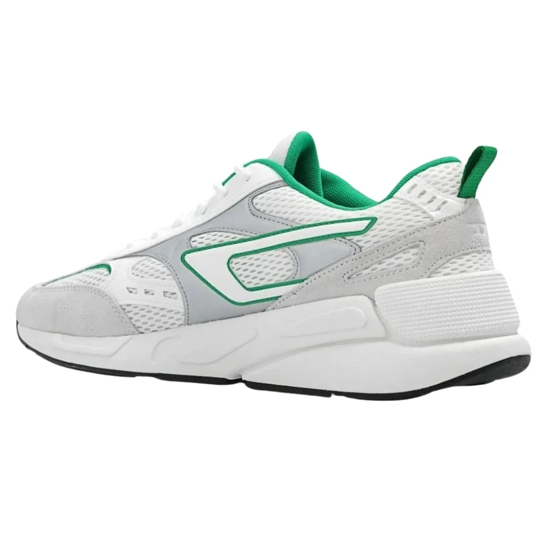 Diesel Green Style S-Serendiptiy Sport White Sneakers