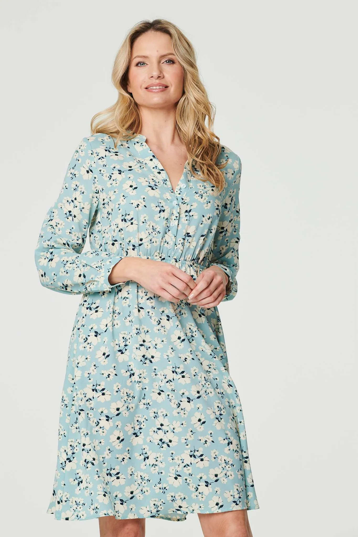 Ditsy Floral Knee Length Dress