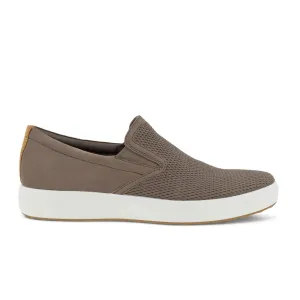 ECCO Soft 7 Slip On 2.0 (Men) - Taupe/Taupe/Lion