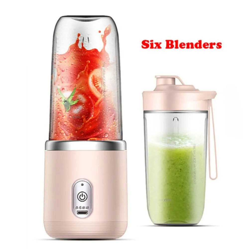 Electric 6 Blades Portable Juice Blender