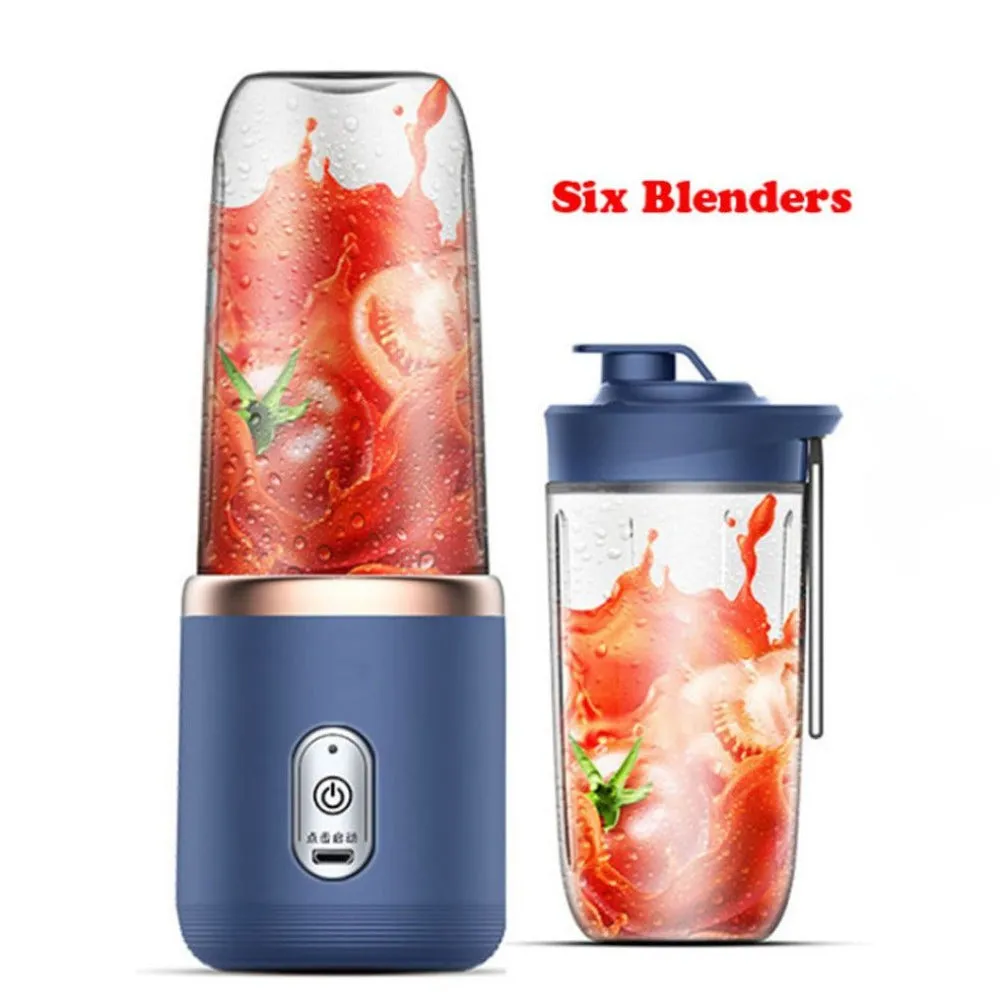 Electric 6 Blades Portable Juice Blender