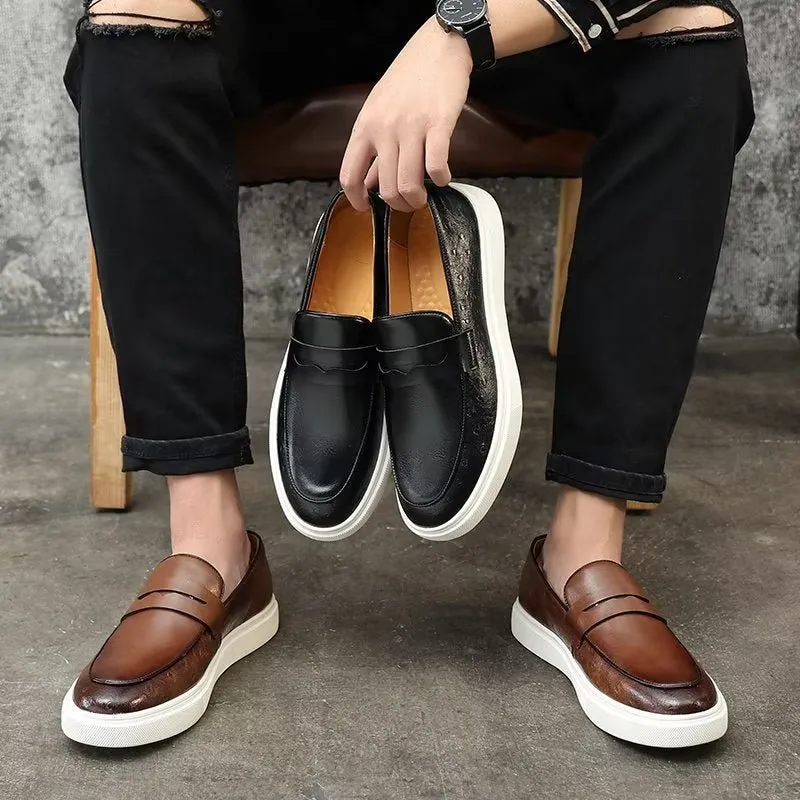 ElegStride Fashionable Slip-On Platform Shoes