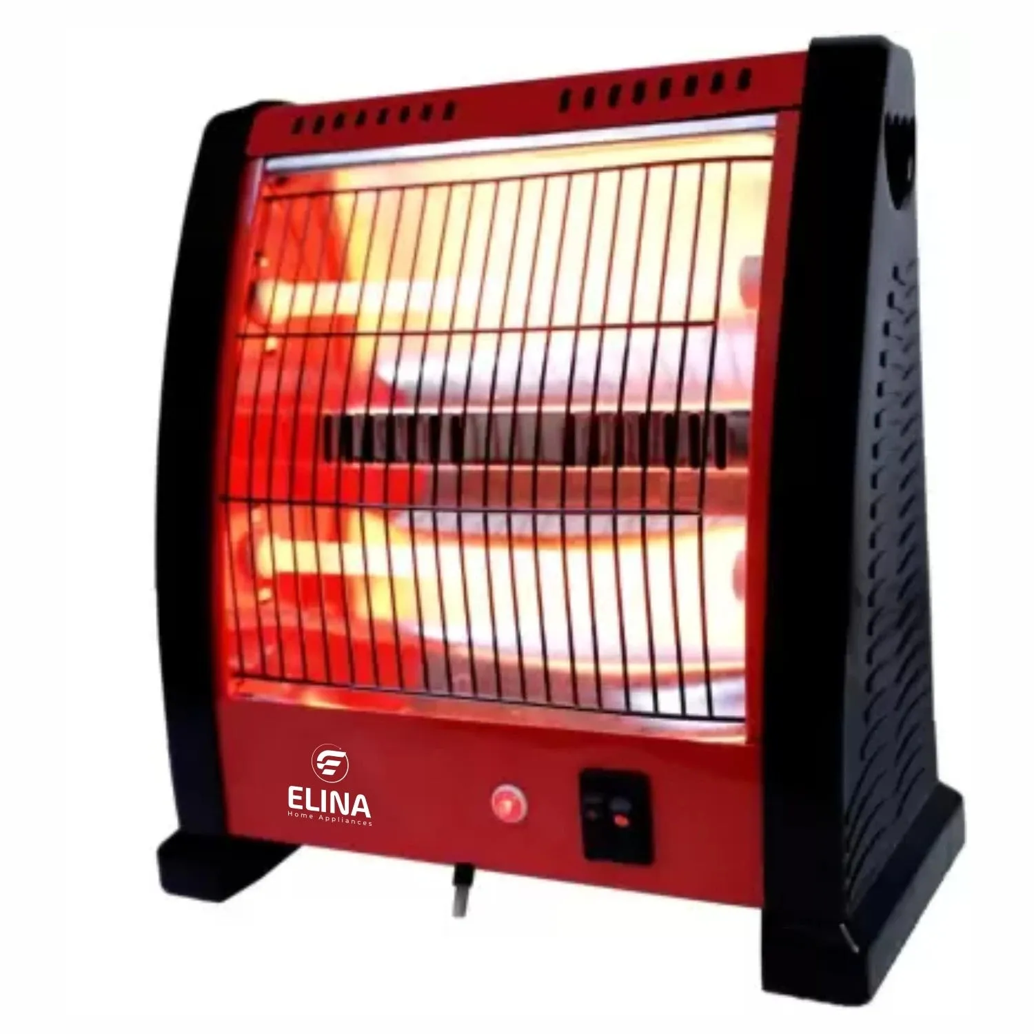 Elina 800W Dual Rod Quartz Heater, Metal Body