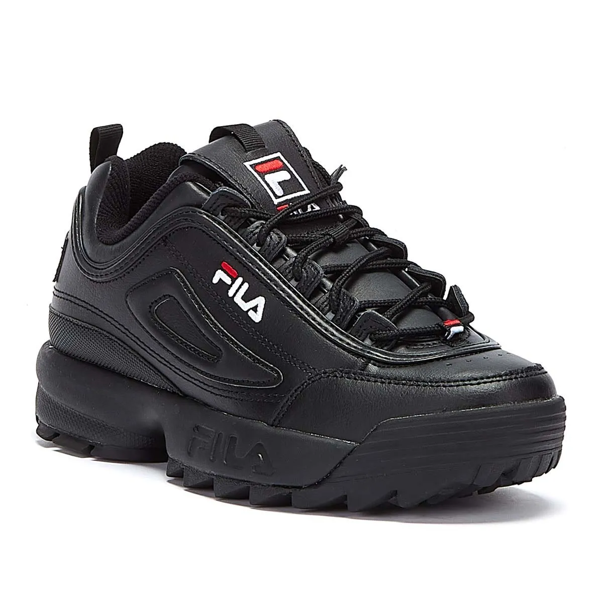 Fila Disruptor II Premium Black / White / Fila Red Trainers