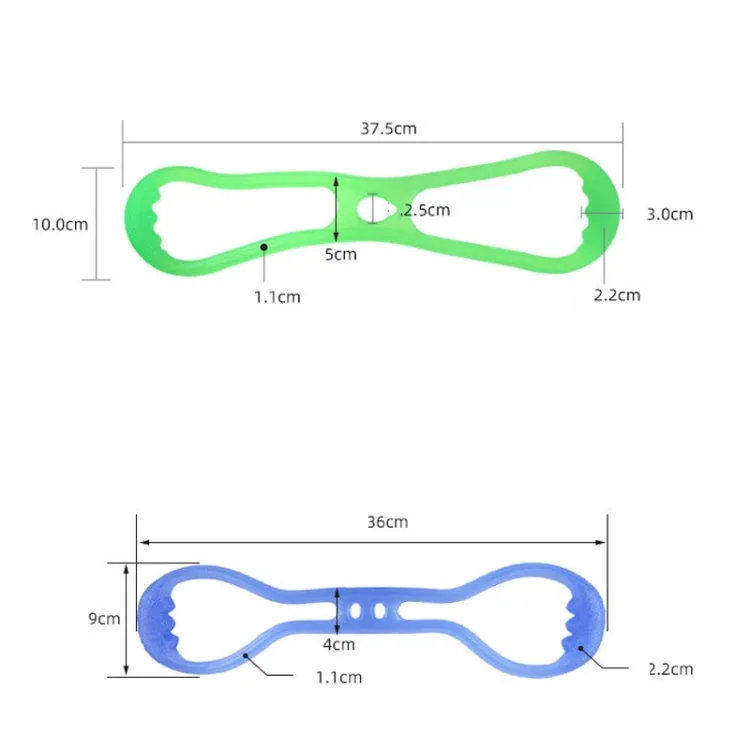 Fitness Weight Loss Muscle Training Stretching Multi-purpose Puller, Style: Single Hole (Green)