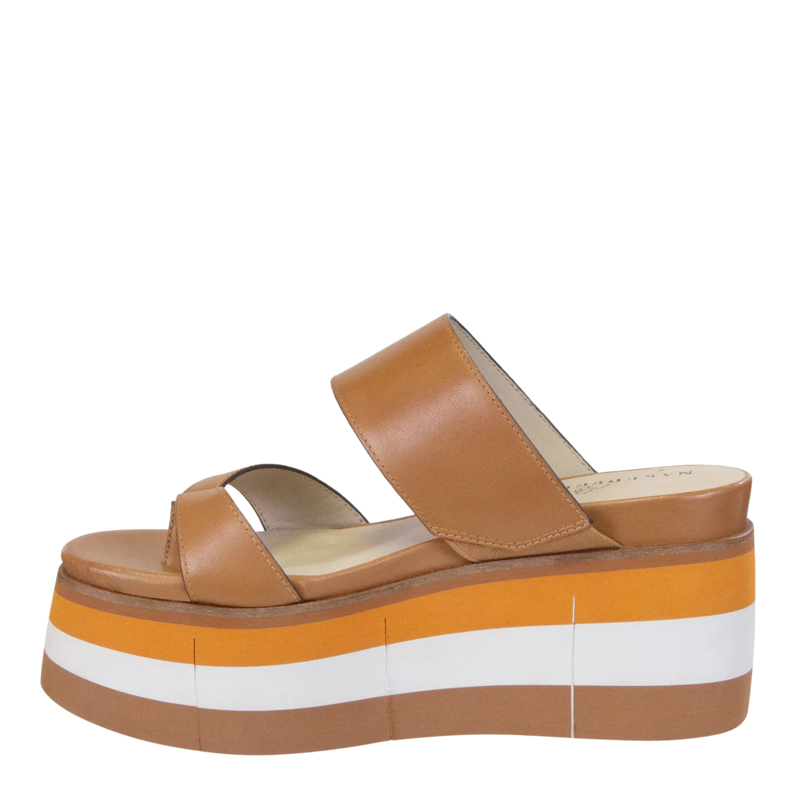 FLUX in TAN Platform Sandals