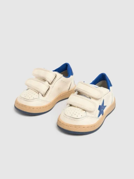 Golden Goose   Ballstar leather strap sneakers 