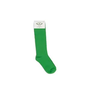 Green Ribbed Socks