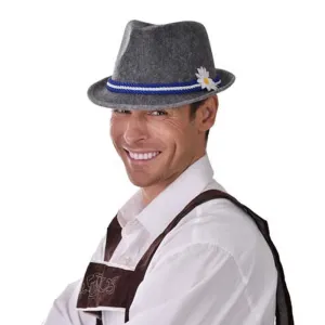 Grey Oktoberfest Fedora