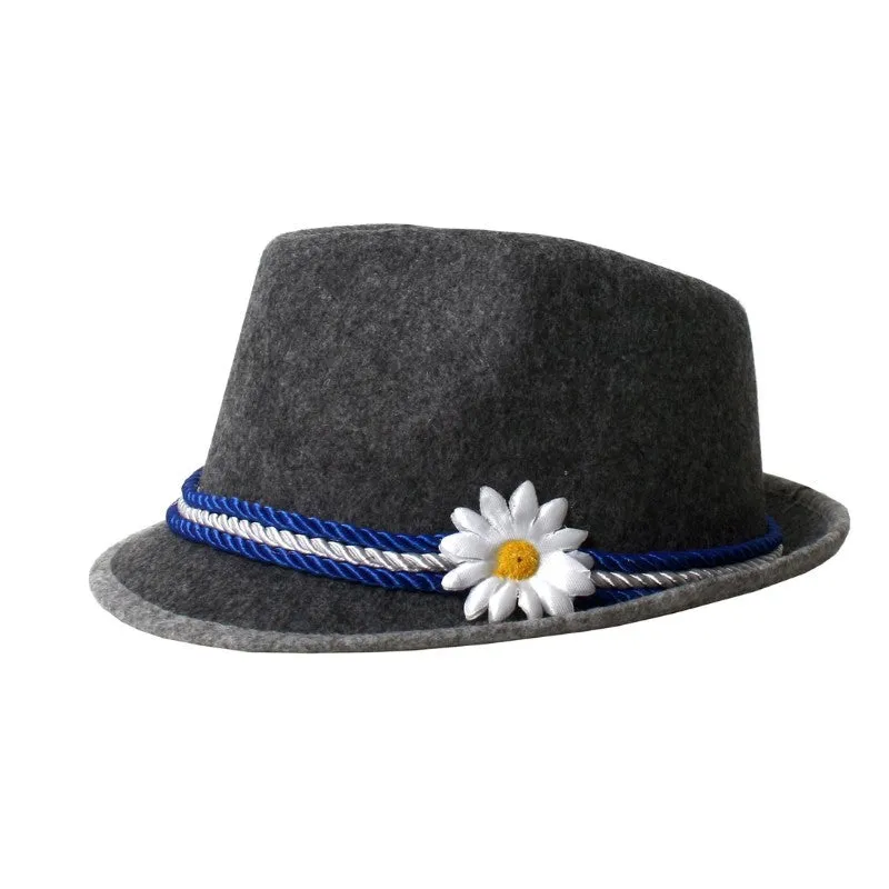 Grey Oktoberfest Fedora