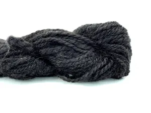 Handspun Alpaca Yarn ~ Naturally Colored Bulky "Friesian" 80 yards