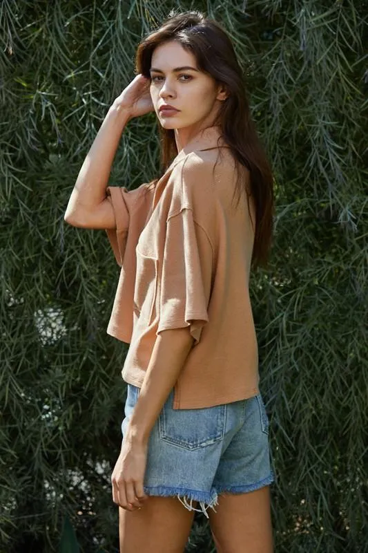 Harvest Top in Camel