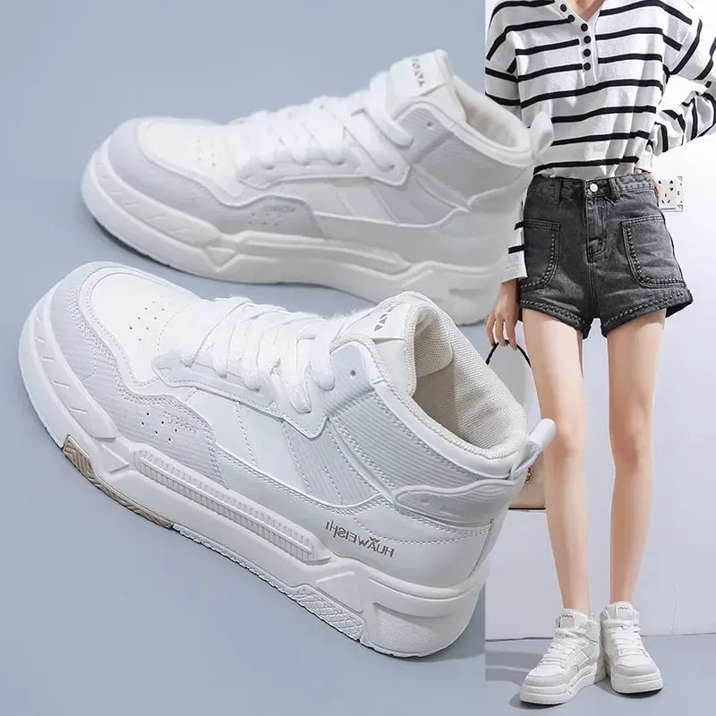 High Top Ladies Sneakers  Women Sports Shoes