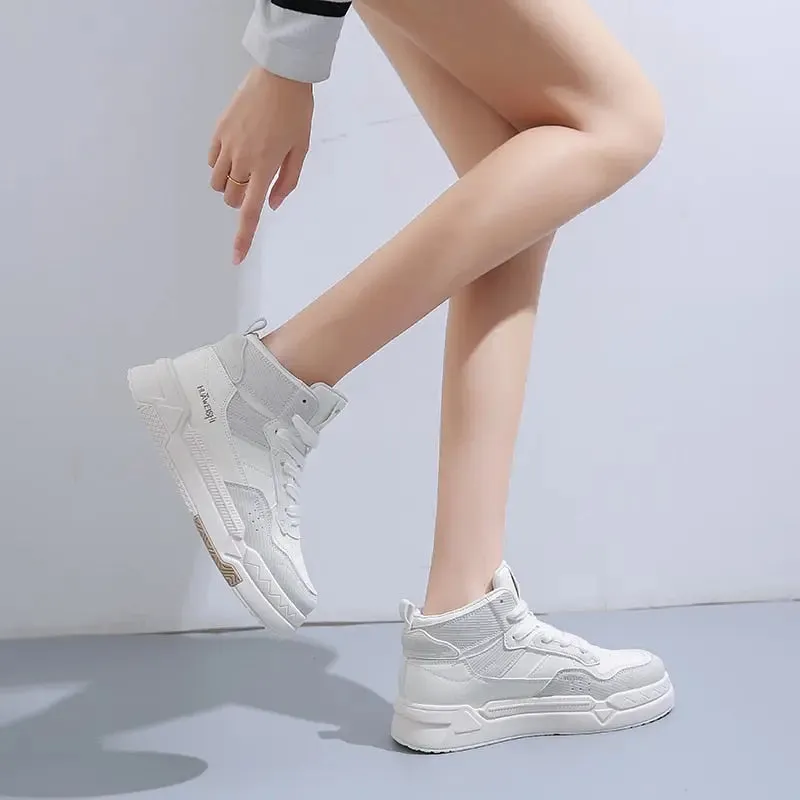 High Top Ladies Sneakers  Women Sports Shoes