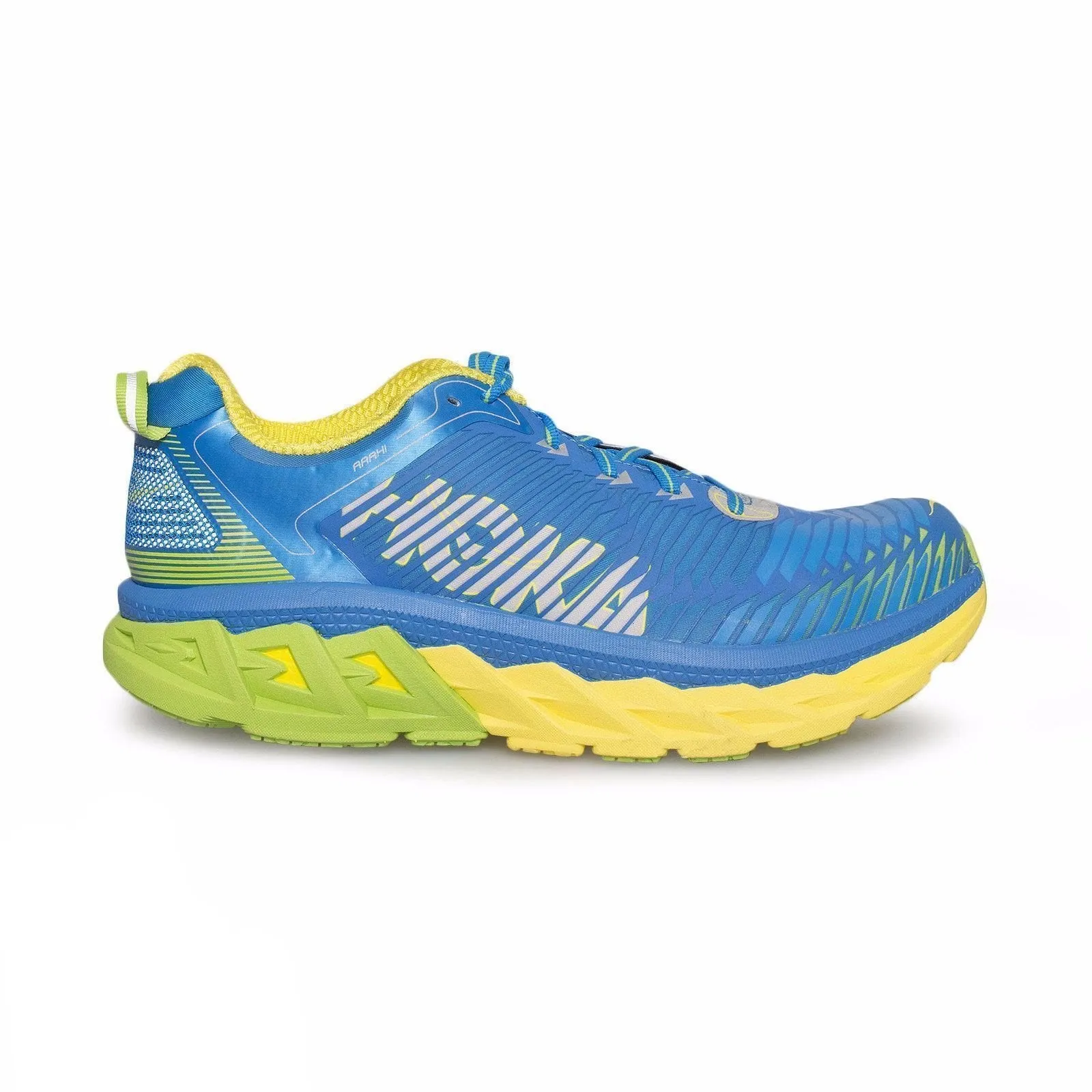 Hoka One One Arahi Blue Aster / Blazing Yellow Running Shoes