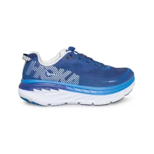 Hoka One One Bondi 5 Blueprint / White Running Shoes