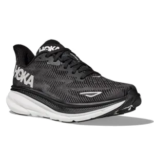 HOKA Women's Clifton 9 Wide Black / White