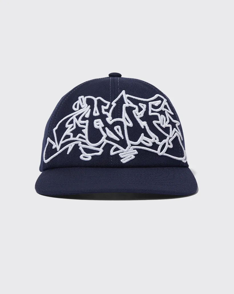 Huf Outlines Snapback Hat - Navy