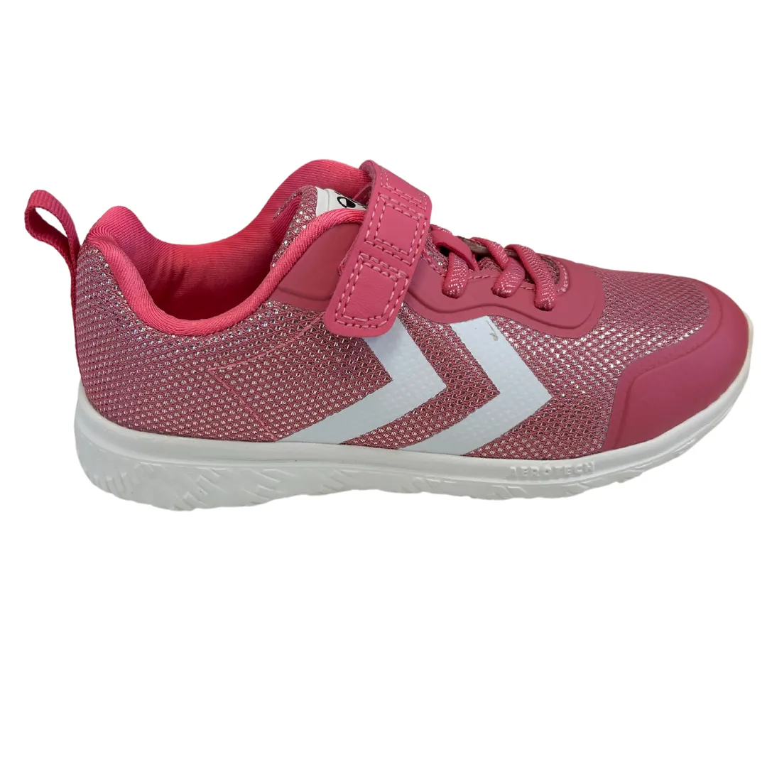 Hummel Actus Recycled Girls Metallic Pink Trainer