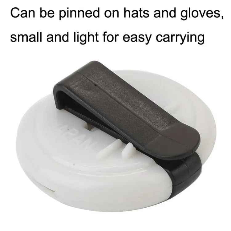 JFQ01 Golf Hat Clip Scorer Pole Marker Glove Clip Pole Gauge Golf Scorer(White)