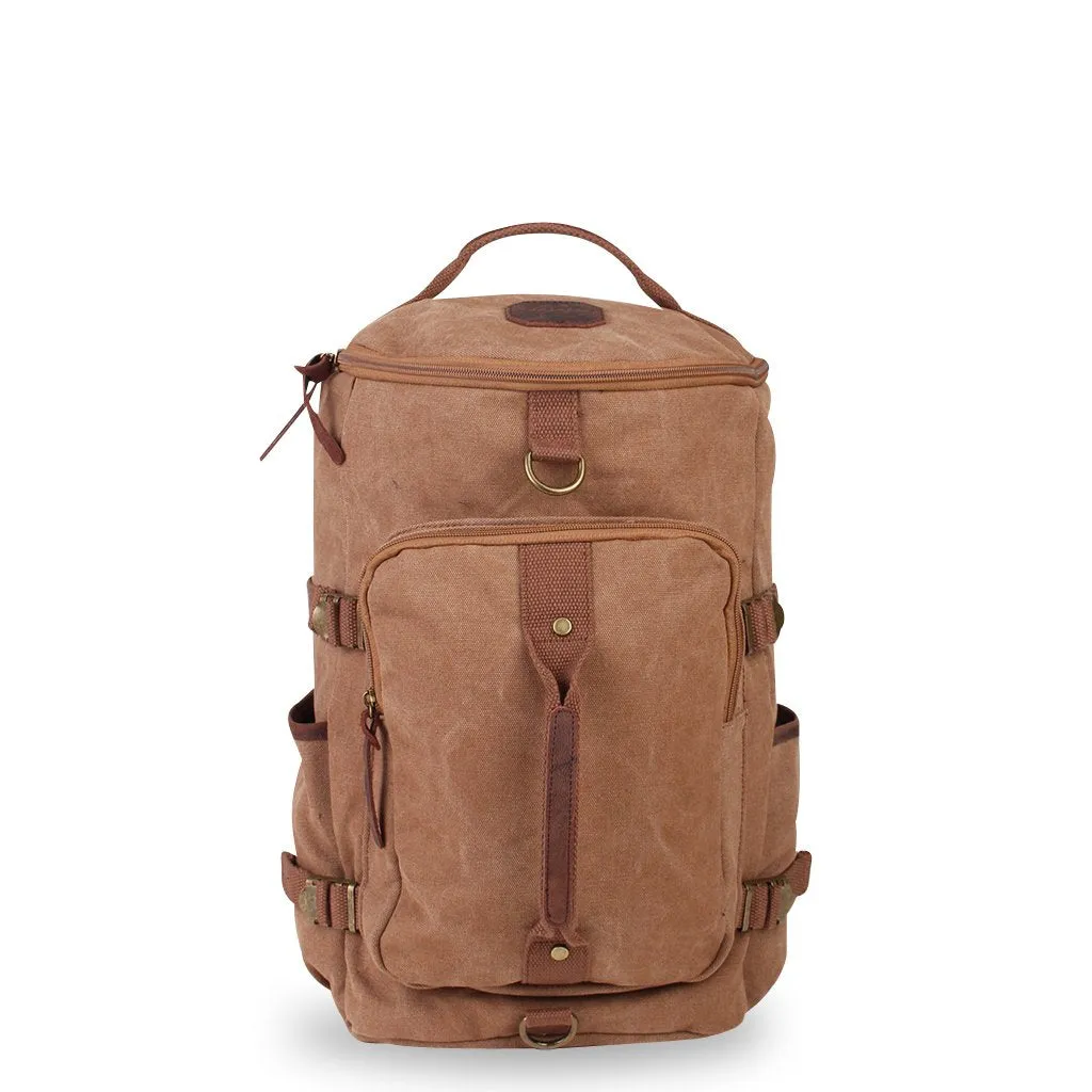 Kakadu Vintage Duffle Backpack - Leather Trimmed