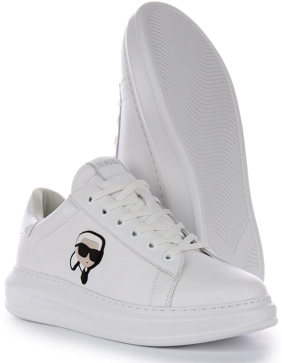 Karl Lagerfeld Kapri NFT Lo In White Leather For Men