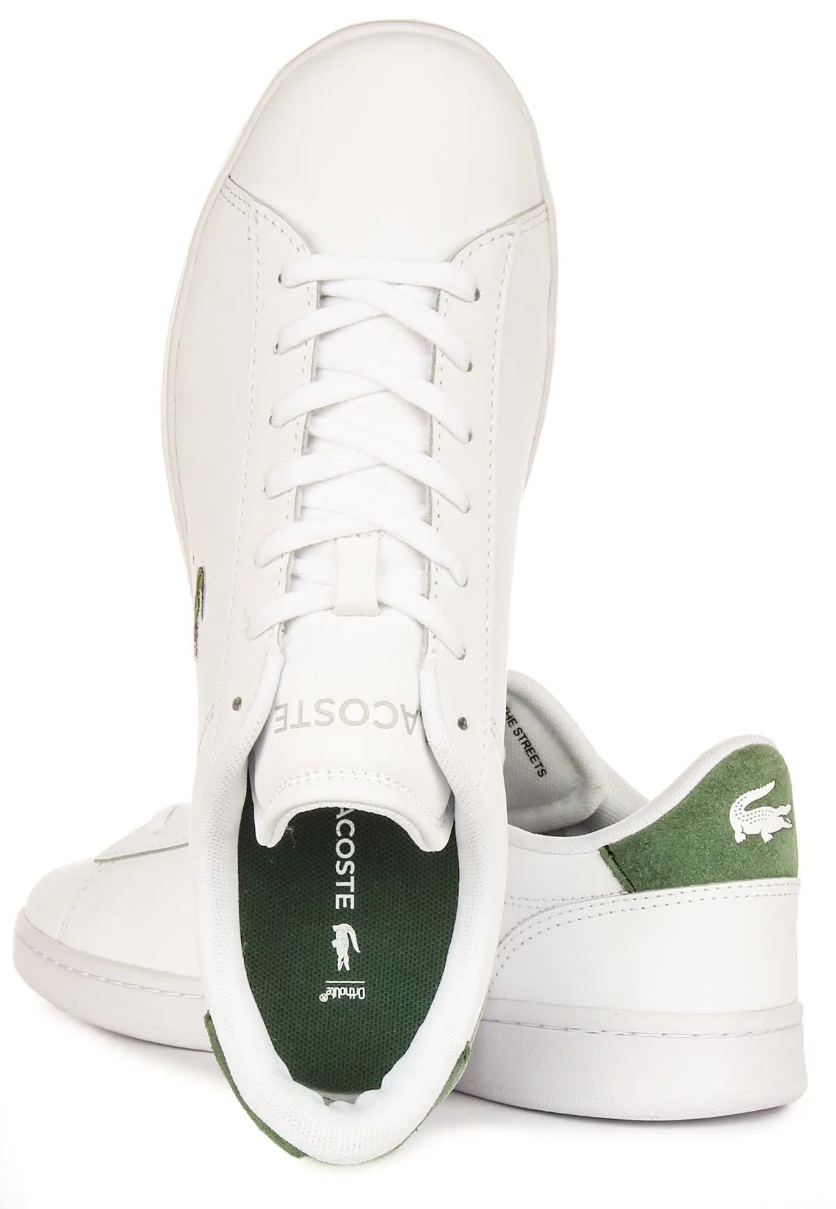 Lacoste Carnaby Set In White Green For Men