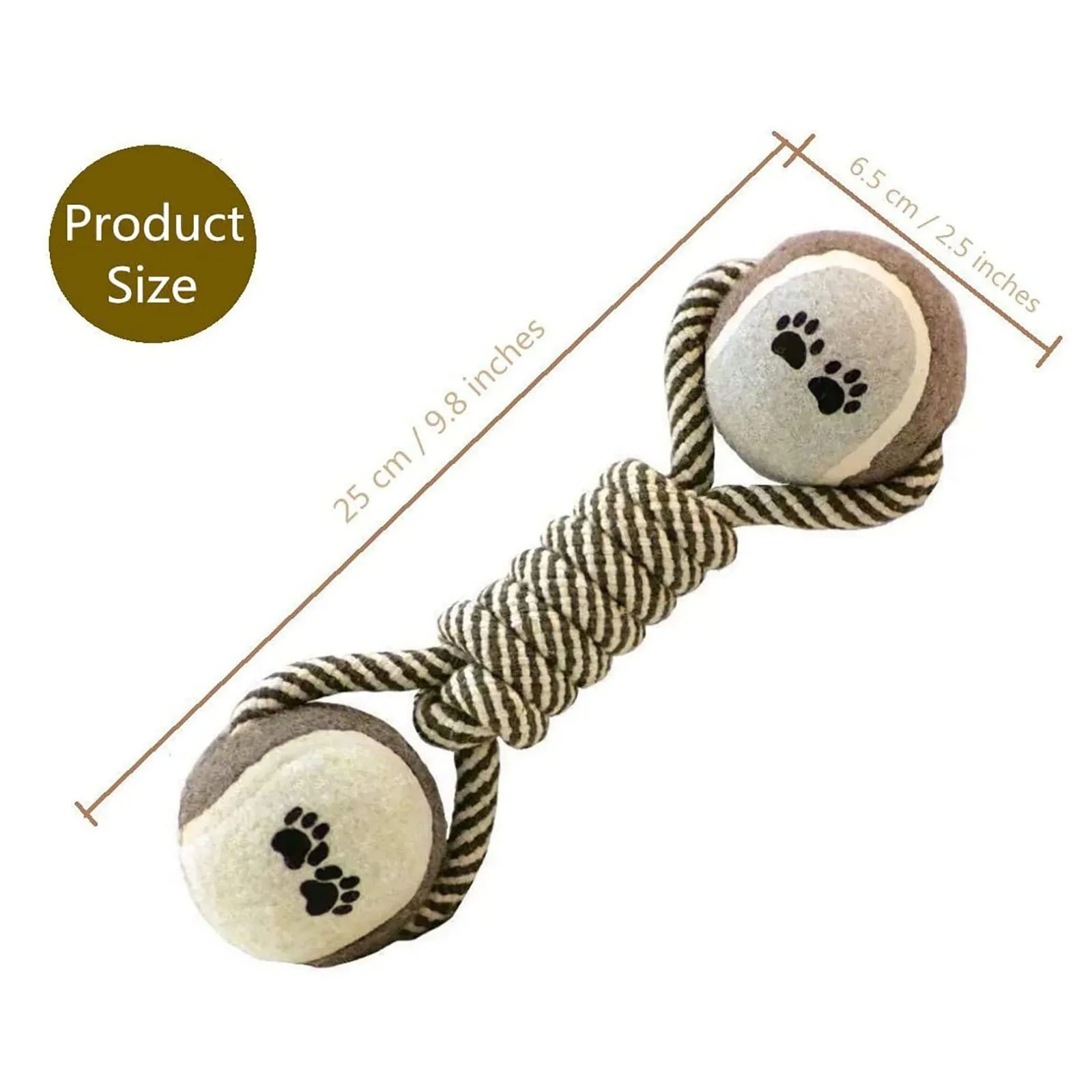 Large Small Dogs Toy Interactive Cotton Rope Mini Dog Toys Ball