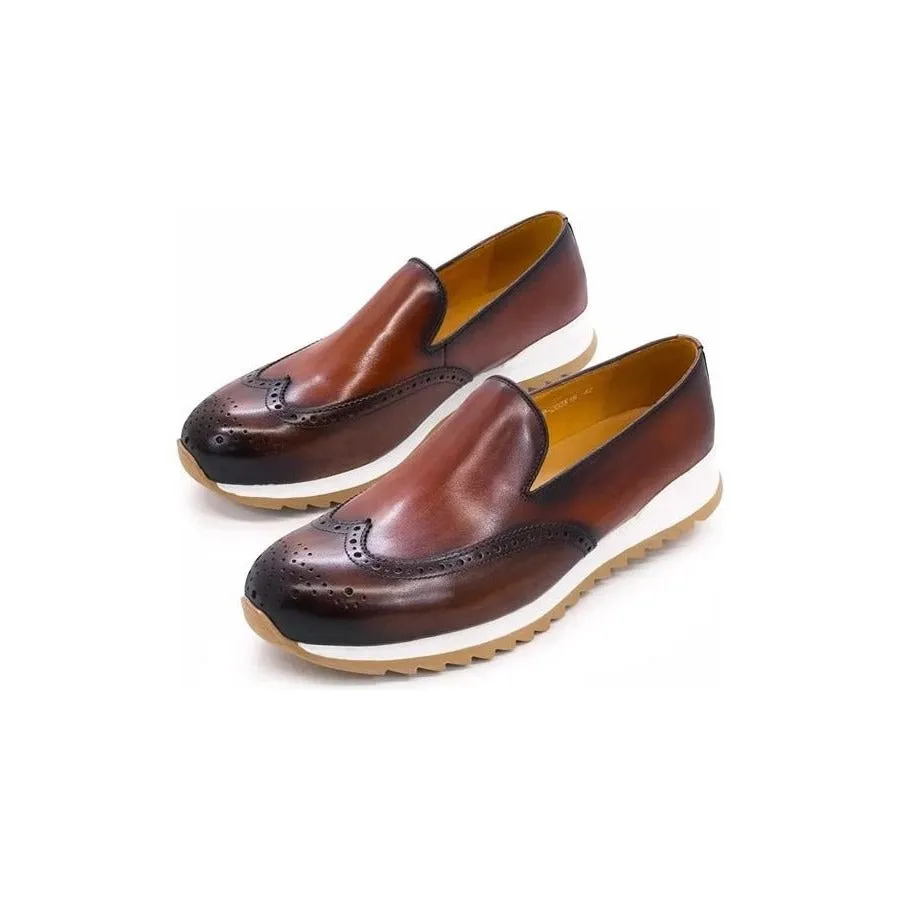 LeatherLux Slip On Fashionable Casual Shoes