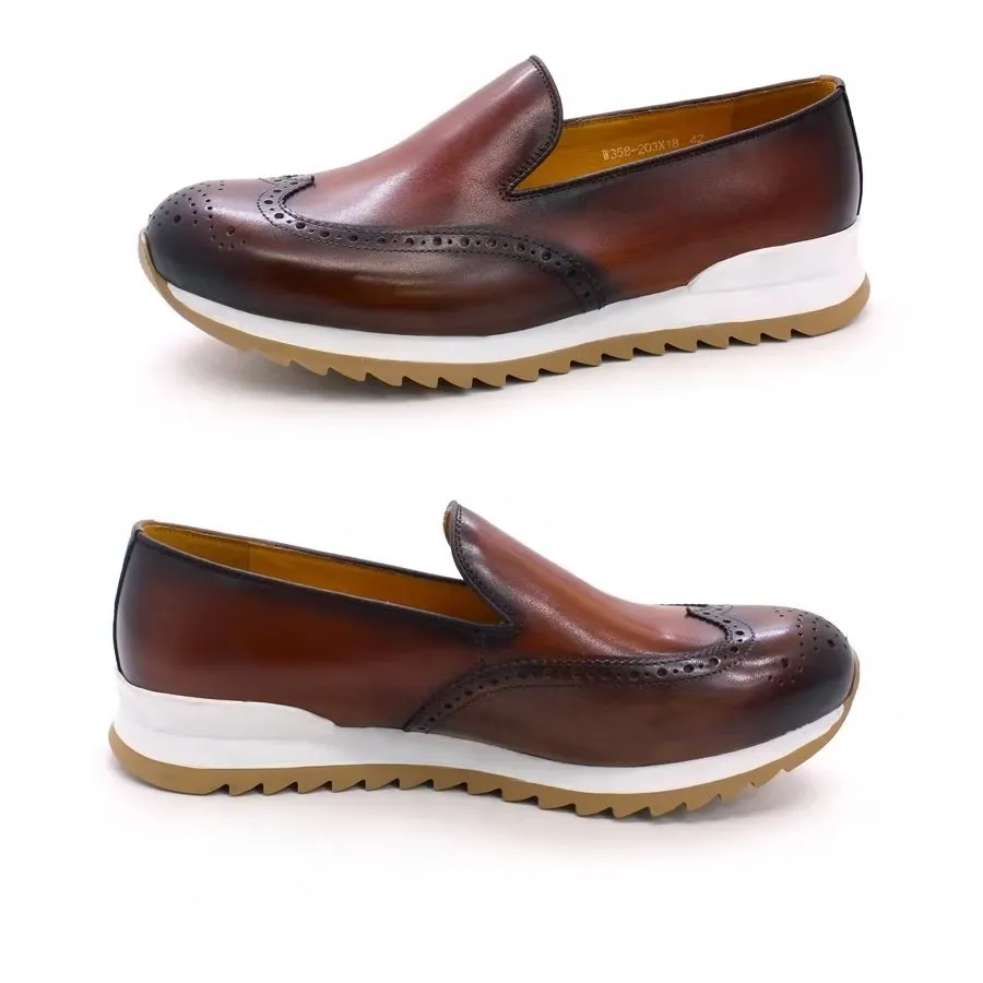 LeatherLux Slip On Fashionable Casual Shoes