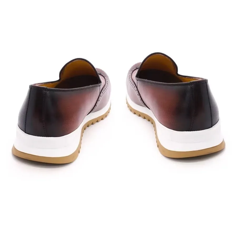 LeatherLux Slip On Fashionable Casual Shoes