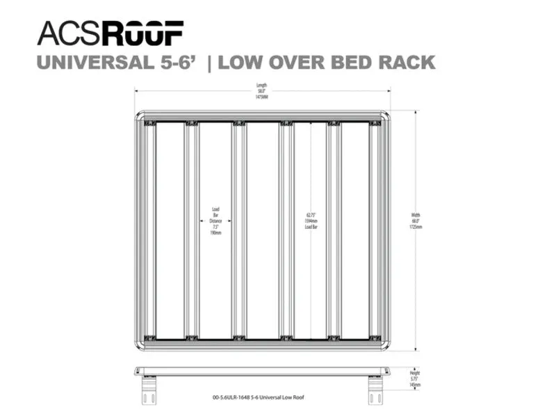 Leitner Designs ACS ROOF Universal Truck Bed Platform Rack