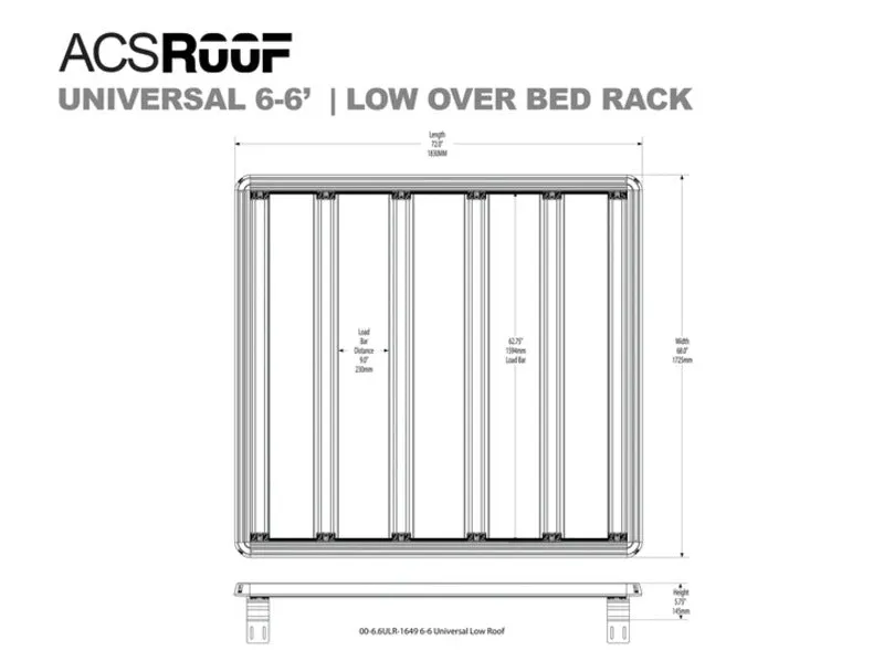 Leitner Designs ACS ROOF Universal Truck Bed Platform Rack