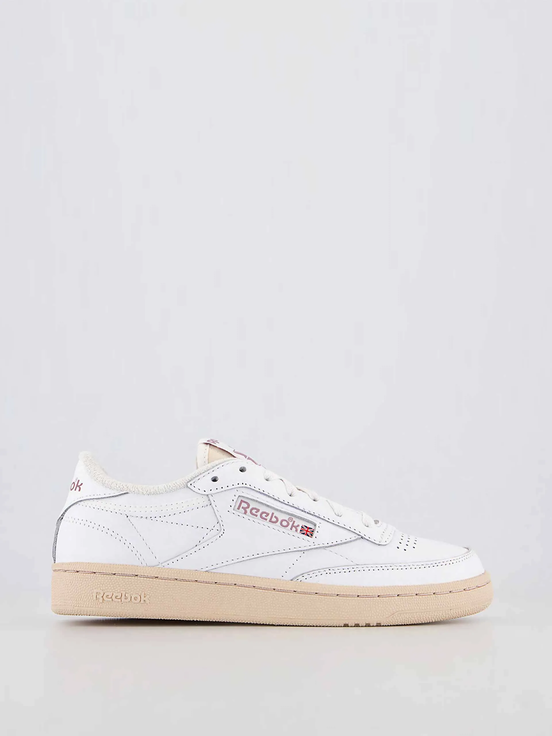 Low top white chalk trainers