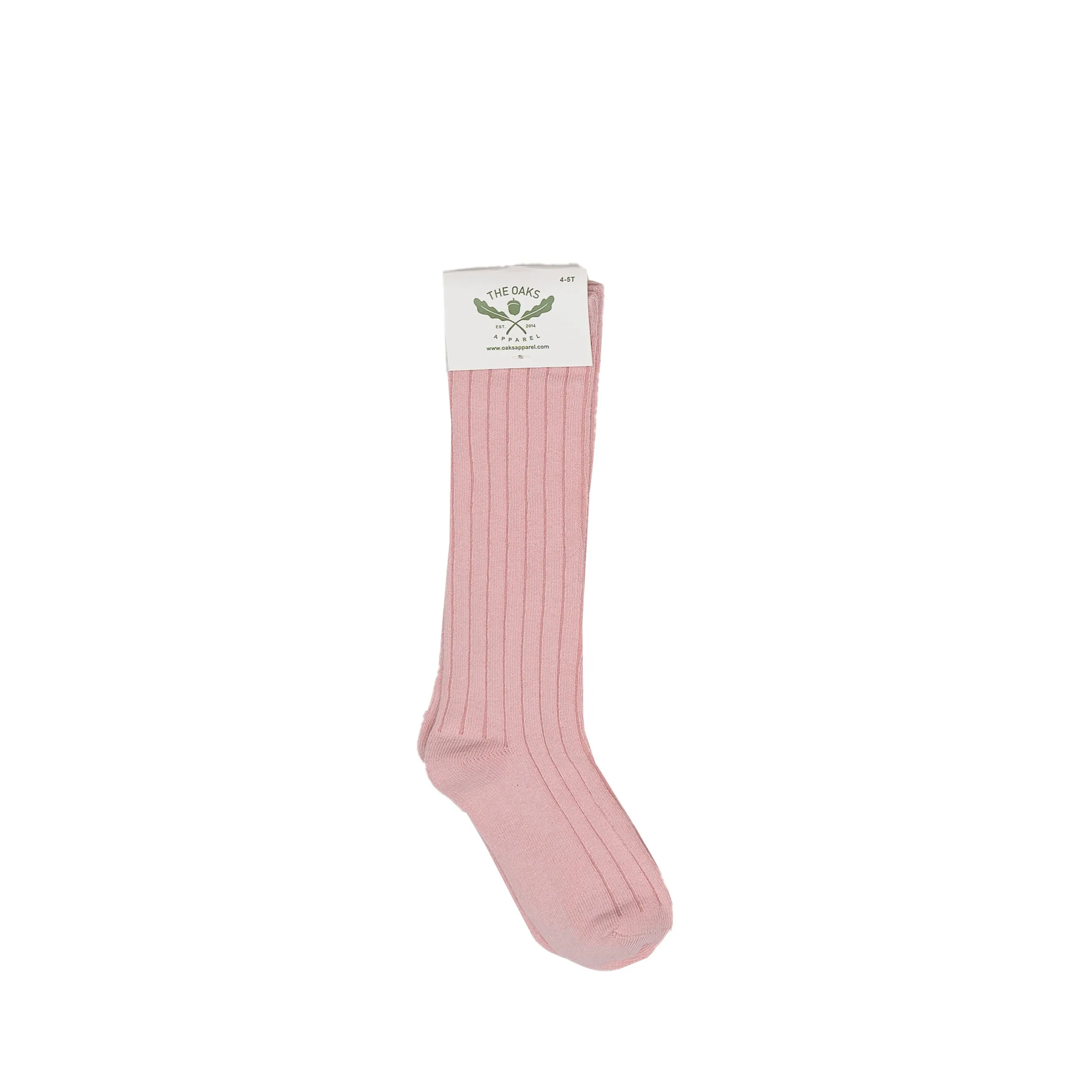 Lt Pink Ribbed Socks